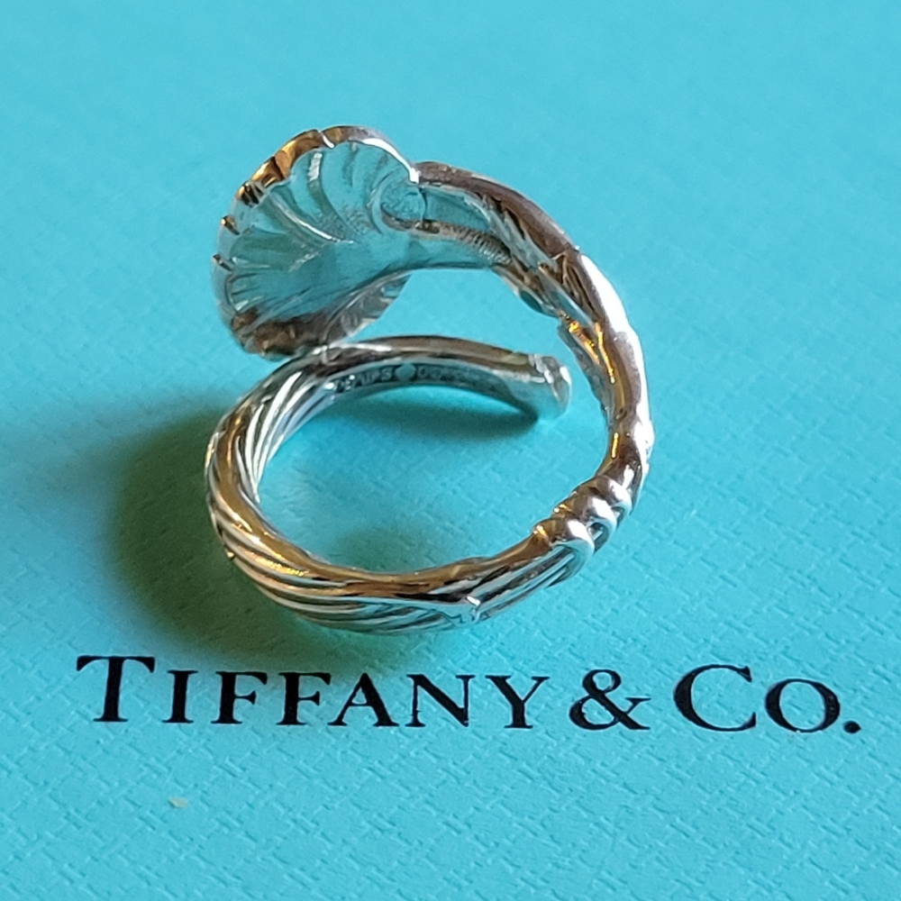 1885 Tiffany & Company Morning Glory Spoon Ring in Sterling Silver #53 - Picture 6 of 13